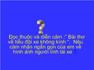 Bài giảng Ngữ văn Tiết 51: Đoàn thuyền đánh cá