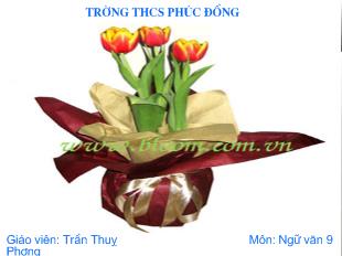 Bài giảng Sang thu- Hữu Thỉnh