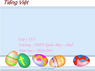 Bài giảng Thực hành về nghĩa của từ trong sử dụng