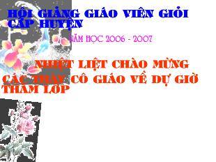 Bài giảng Tiết 110 : liên kết câu và liên kết đoạn văn ( luyện tập )