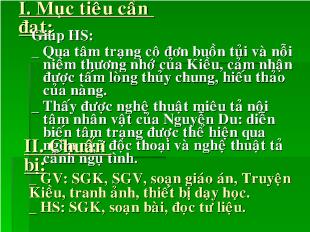 Bài giảng Tiết 31 Kiều ở lầu Ngưng Bích Nguyễn Du