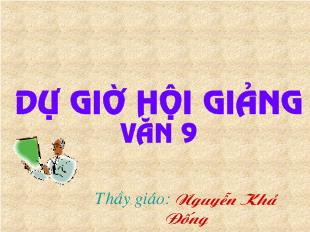 Bài giảng Tiết 36 bài 8: mã giám sinh mua kiều trích truyện kiều - Nguyễn Du