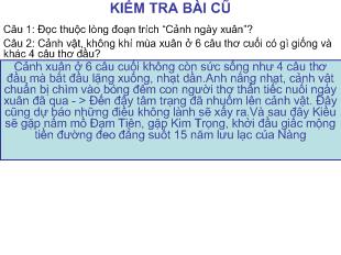Bài giảng Tiết 36 - Văn bản: mã giám sinh mua kiều (trích truyện kiều của nguyễn du)