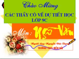 Bài giảng tiết 38: Lục vân tiên cứu Kiều nguyệt nga ( Truyện lục vân tiên)