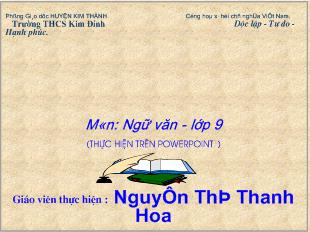 Bài giảng Tiết 38: văn bản-  lục Vân Tiên cứu Kiều Nguyệt Nga