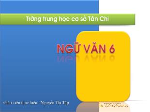 Bài giảng Tiết 40- Thầy bói xem voi