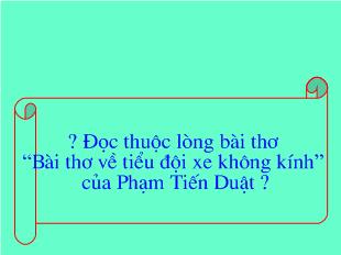 Bài giảng Tiết 51- Đoàn thuyền đánh cá