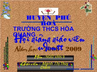 Bài giảng Tiết 64 : đối thoại , độc thoại và độc thoại nội tâm trong văn bản tự sự