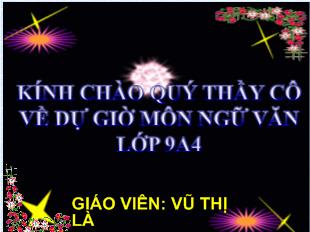 Bài giảng tuần 4 tiết 16: bài 4 Chuyện người con gái Nam Xương