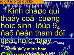 Bài giảng Tuần 4 tiết 17: chuyện người con gái nam xương - Nguyễn Dữ