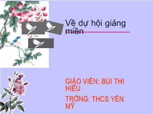 Bài giảng Vào nhà ngục quảng đông cảm tác