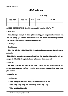 Giáo án Bài 24 Tiết 122 Nói với con_ Y Phương