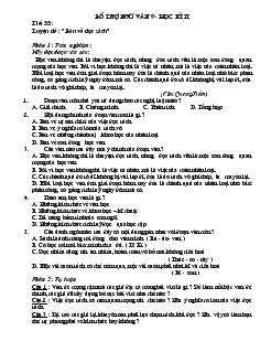 Giáo án Bổ trợ ngữ văn 9 - Học kì II