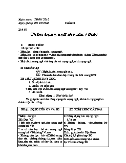 Giáo án ngữ văn 7 tuần 24 năm học 2009- 2010