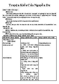 Giáo án Ngữ văn tiết 26- Truyện kiều của Nguyễn Du