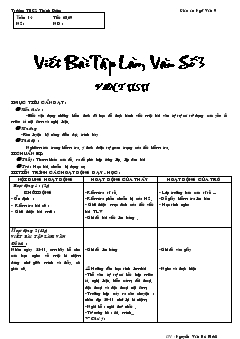 Giáo án Ngữ văn tiết 68,69- Viết bài tập làm văn số 3 văn tự sự
