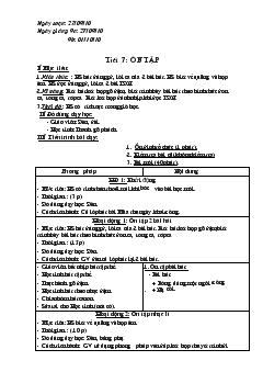 Giáo án Tiết 7: Ôn tập