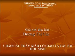 Bài giảng Ngữ văn:Tiết 121 sang thu Hữu Thỉnh