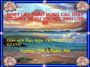 Bài giảng Ôn tập thơ