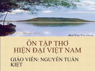 Bài giảng Ôn tập thơ hiện đại Việt Nam