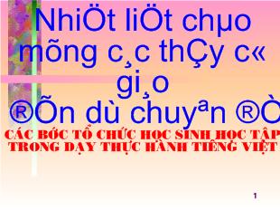 Bài giảng Tiết 128: Nghĩa tường minh và hàm ý