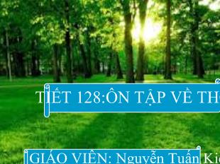 Bài giảng Tiết 128: Ôn tập về thơ