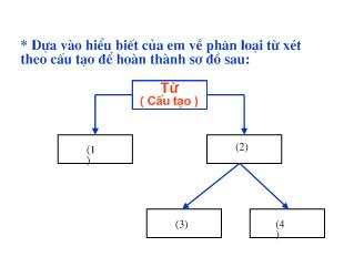 Bài giảng tiết 41: Tổng kết từ vựng