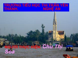 Bài giảng Địa lý- Sông ngòi