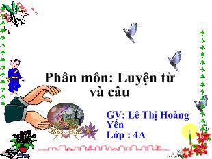 Bài giảng Mở rộng vốn từ: Đồ chơi- Trò chơi