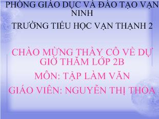 Bài giảng Tập làm văn Đáp lời đồng ý. Tả ngắn về biển