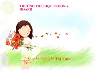 Bài giảng Toán lớp 2 bảng trừ