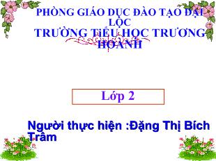 Bài giảng toán- Ôn tập về hình học