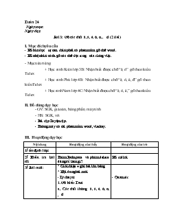 Giáo án lớp 3- Tuần 24 đến tuần 25