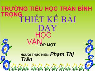 Bài giảng Học vần BÀI 13: n - M