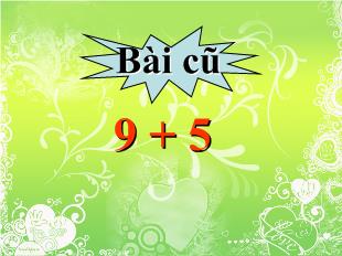 Bài giảng Toán: 29+ 5