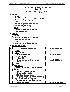 Giáo án lớp 1 tuần 6