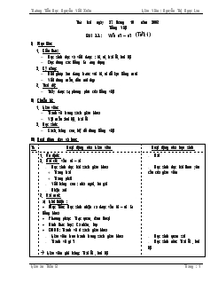 Giáo án lớp 1 tuần 8