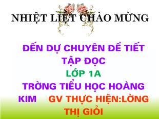 Bài giảng Ai dậy sớm