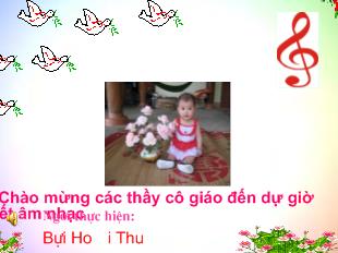 Bài giảng Âm nhạc Học hát bài: Quả