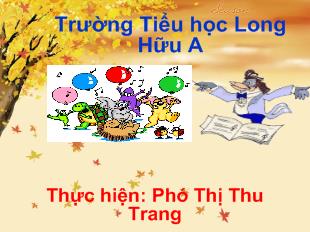 Bài giảng Chính tả: Cây bàng