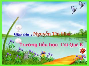 Bài giảng Học vần bài 35: uôi, ươi