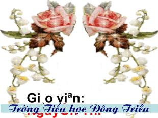 Bài giảng Học vần Bài 52: ong, ông