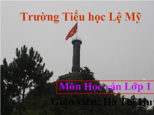 Bài giảng Học vần bìa 44: on, an