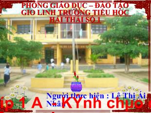 Bài giảng Học vần: oi, ai