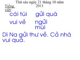 Bài giảng Học vần: uôi, ươi