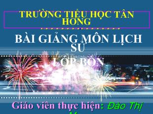 Bài giảng Lịch sử: Trịnh - Nguyễn phân tranh