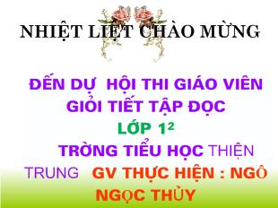 Bài giảng Tập đọc: Ai dậy sớm (tiết 1)