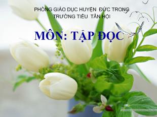 Bài giảng Tập đọc: Bàn tay mẹ