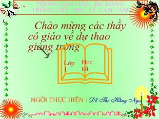 Bài giảng Tập đọc: Quà của bố_ Phạm Đình Ân