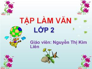 Bài giảng Tập làm văn: Đáp lời cảm ơn. Tả ngắn về loài chim